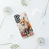 Christmas Fox in a Wreath of Red Berries - Impact Resistant Phone Case